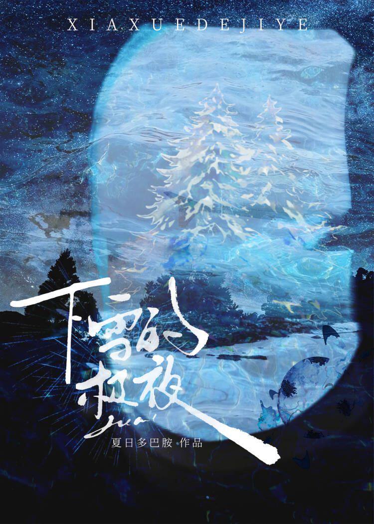 下雪的夜景视频